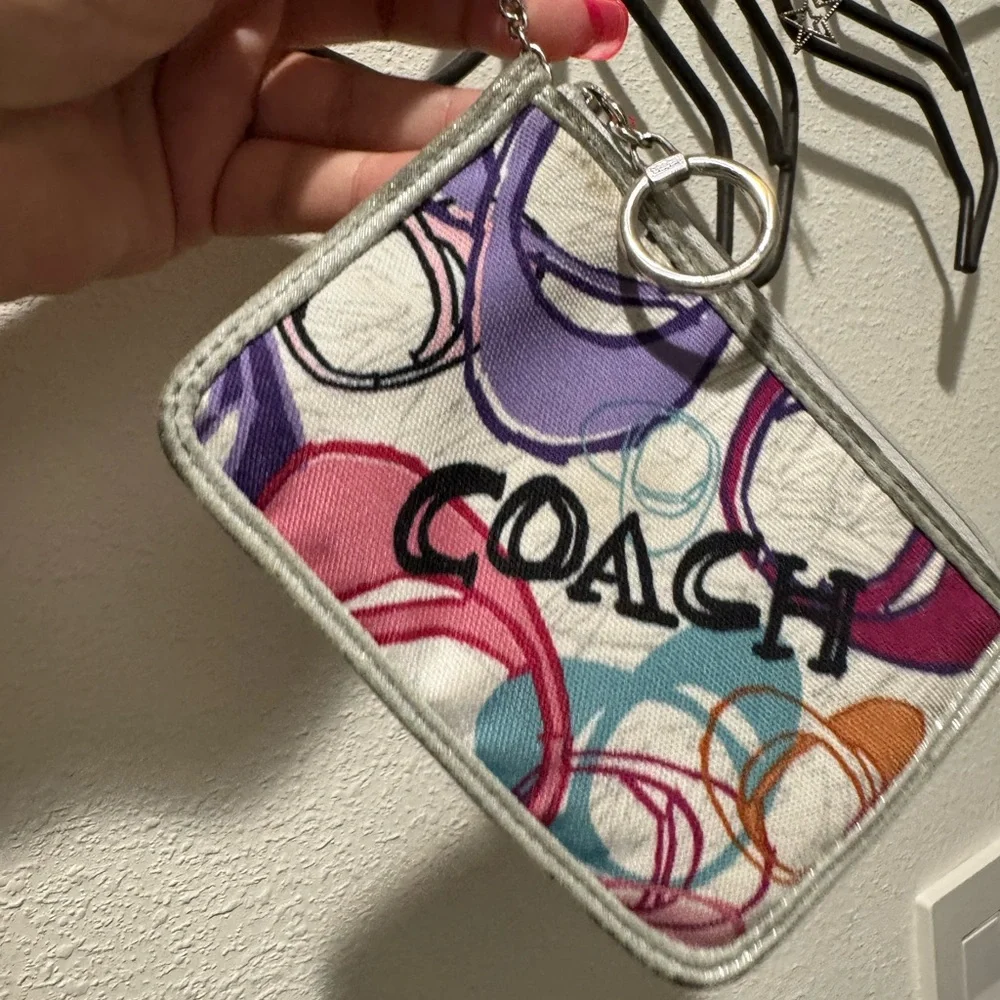 Coach poppy graffiti card holder - Picture 10 of 11